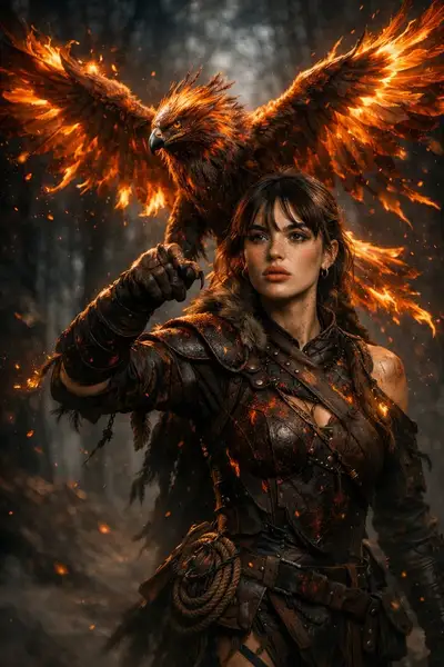 Cinematic Fantasy Falconer Warrior