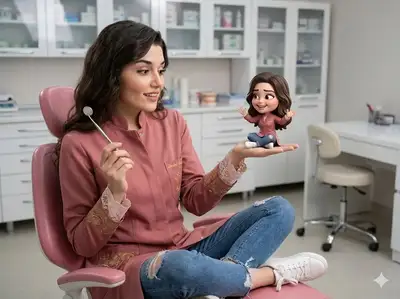 Realistic Person Holding a 3D Chibi Figure of Themselves