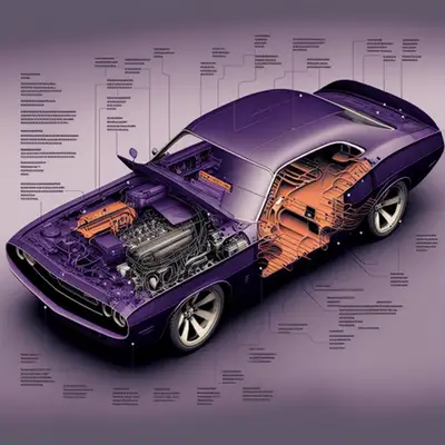 Indicación de Diagrama de Corte del Modelo de Coche