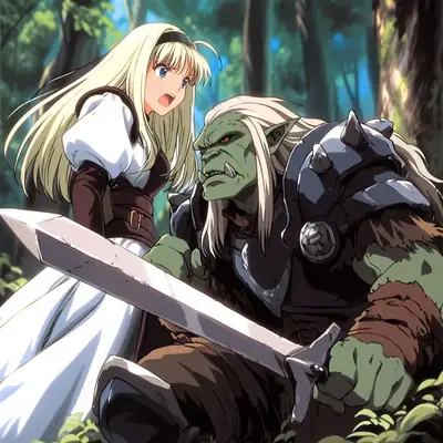 Epic Anime-Style Fantasy Illustration Prompt