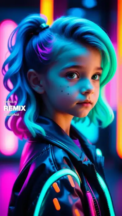 Cinematic Neon Portrait Prompt (AlbedoBase XL)