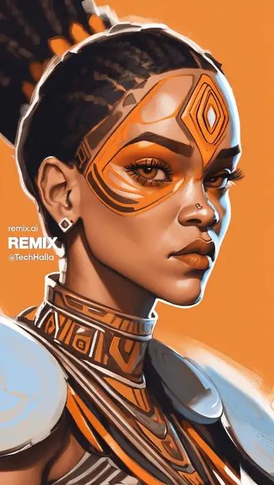 Overwatch Character Maori Art Style Prompt