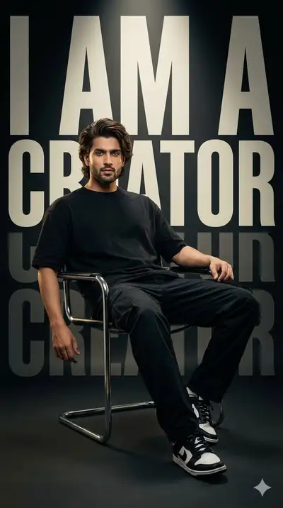 I Am A Creator - Luxury Studio Editorial Portrait