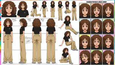 Manga Character Sheet Transformation
