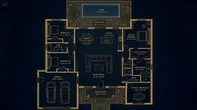 Vom Bauplan zur Realität: Zeitraffer-Video eines Hauses von 2D zu real