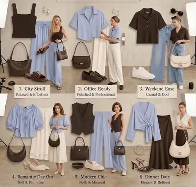 Minimalist Fashion Style Guide Editorial 2x3 Grid
