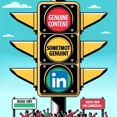 Create a meme about LinkedIn clickbait