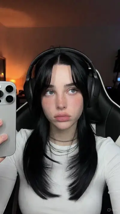 Realistic Candid Selfie of Gamer Woman