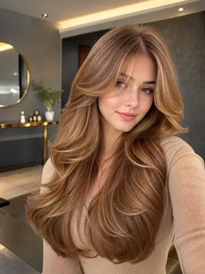 Cinematic Portrait of Young Woman Selfie