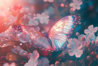 Holographic Style with Iridescent Light - AI Image Prompt