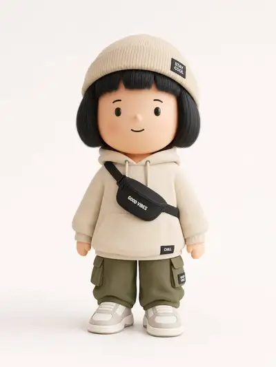 设计师收藏级街头服饰乙烯基公仔