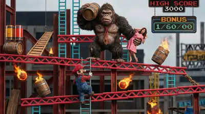 Visualisation Photoréaliste d'un Monde de Jeu Vidéo - Donkey Kong 1981