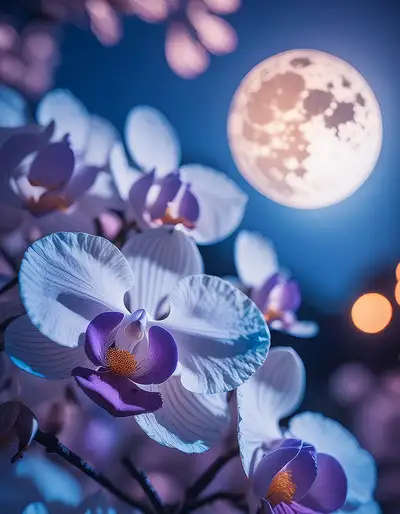 Orchid Macro Perfume Scene