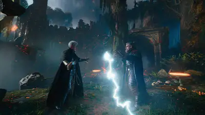 Kling 2.1 Sorcerer Duel Prompt