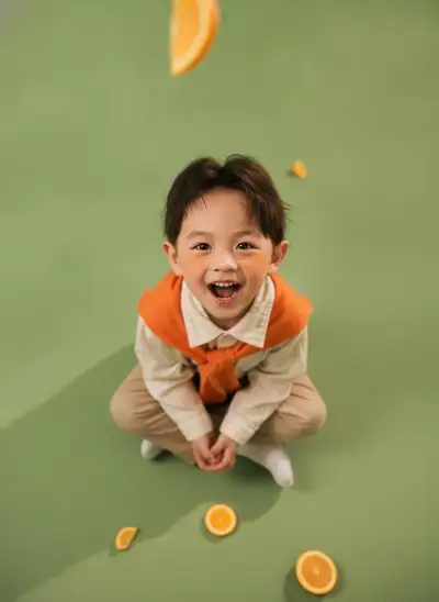 Citrus-Themed Children's Fashion Editorial