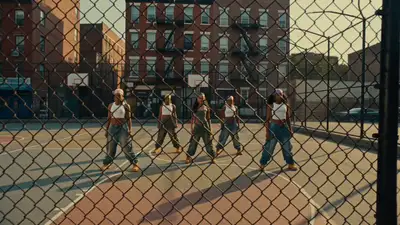 Basketball court rap performance music video prompt template