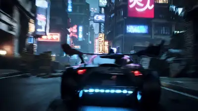 Cyberpunk Chase Scene Prompt