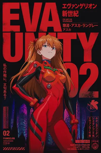 Neo Tokyo EVA 02 Asuka Poster
