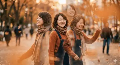 Multiple Exposure Autumn Walk