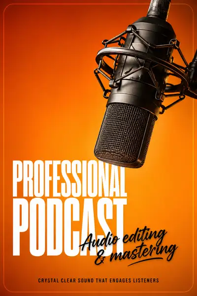 Professional Podcast Microphone Poster