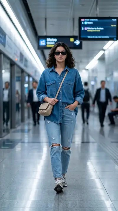 Ultra-Realistic Cinematic Metro Portrait Prompt