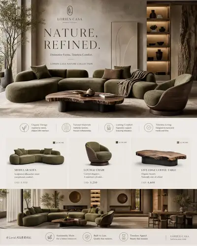 Pôster de Venda de Quarto de Luxo Ultra Premium