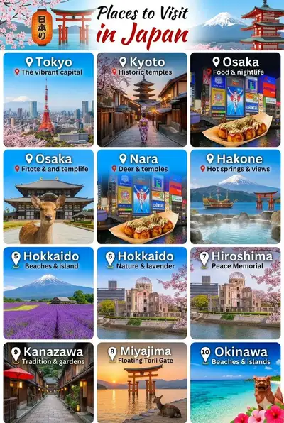 Japan Travel Infographic Prompt
