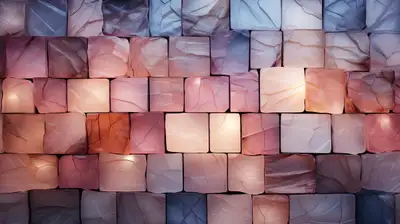 Abstrait Mosaïque avec Lueur Éthérée