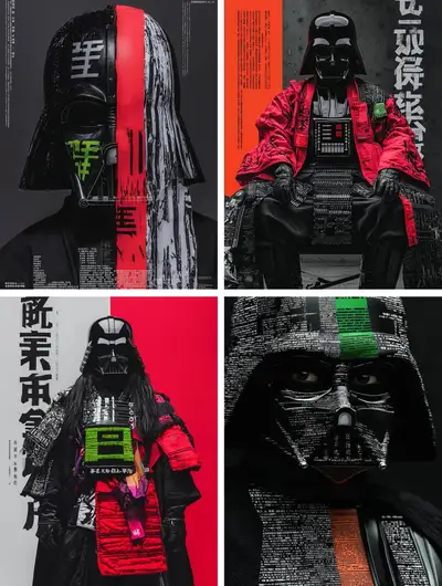Midjourney Darth Vader Moodboard Mashup Prompt