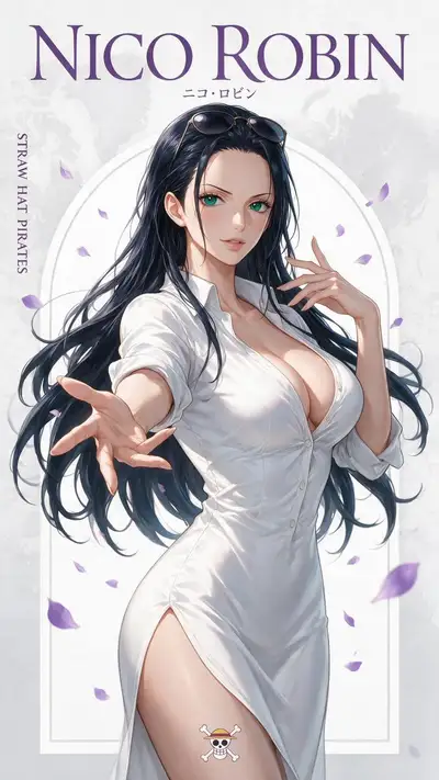 Nico Robin 海贼王数字插画提示