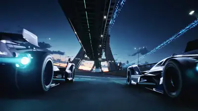 Futuristic Bridge Chase Cinematic Prompt