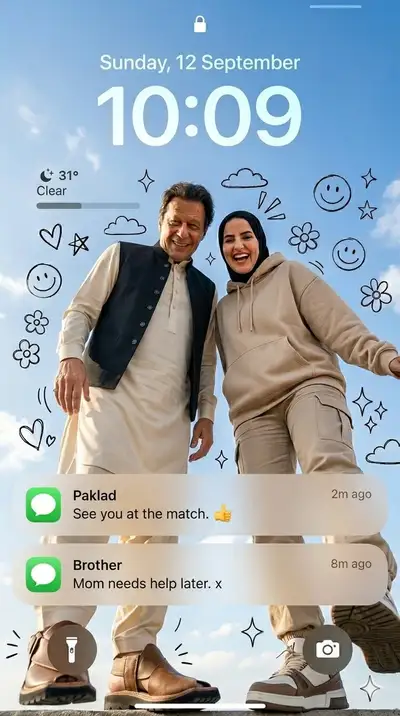 Prompt de papel de parede viral para tela de bloqueio do iPhone