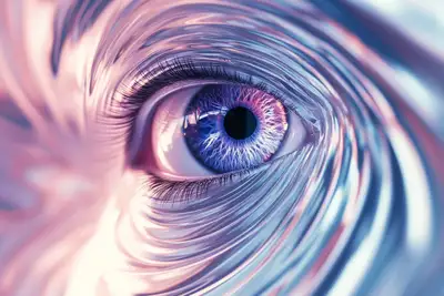 Holographic Spiral Disruption Art Prompt