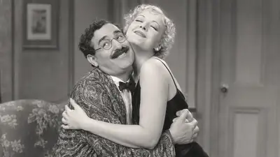 Vintage Hollywood Comedy Embrace Film Still
