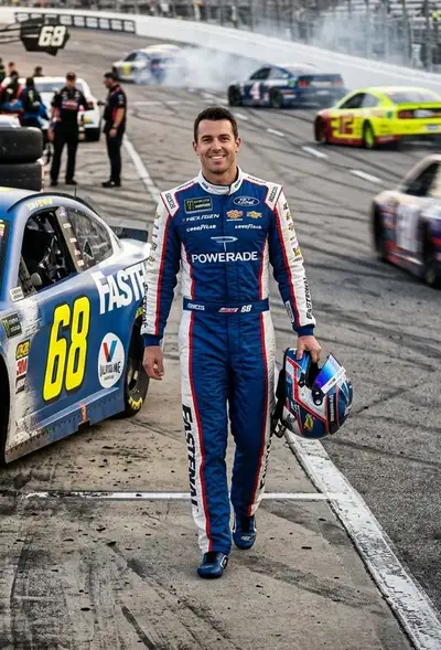 Cinematic NASCAR Driver Racing Photo Prompt