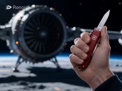Swiss Army Knife Space Ad Video Prompt