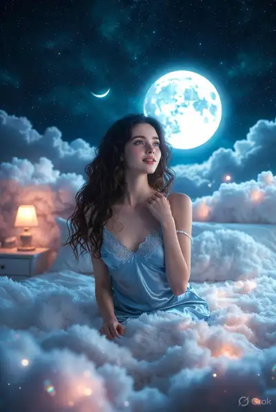 Dreamy Fantasy Night Portrait Prompt