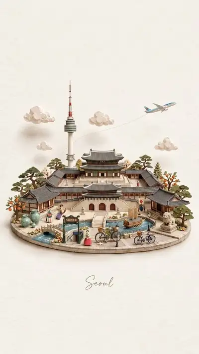 Miniature Papercraft City Diorama Prompt
