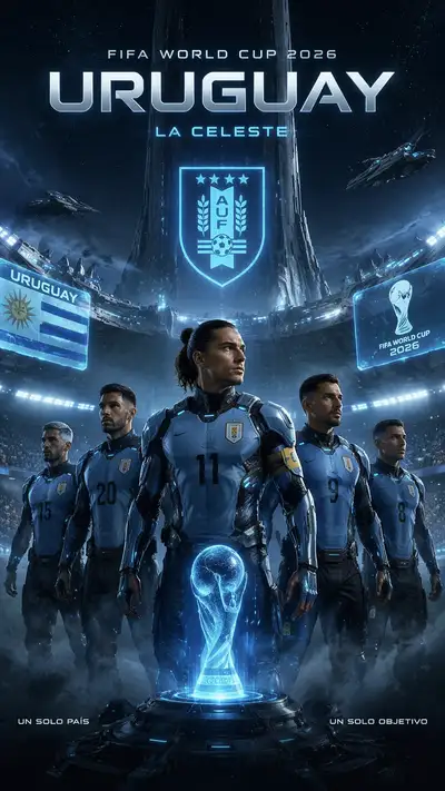 Halo style World Cup 2026 Uruguay poster