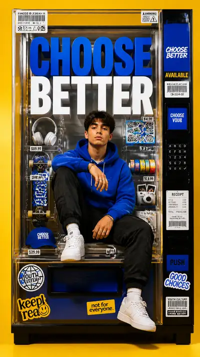 Streetwear Vending Machine Advertising Poster