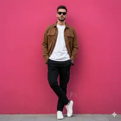 Cinematic Fashion Portrait of a Stylish Young Man