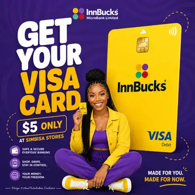 InnBucks Visa Card ecommerce advertising poster