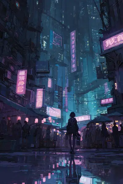 Cyberpunk Anime Style Prompt