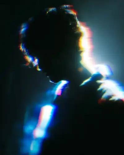 Digital Glitch Portrait with RGB Separation
