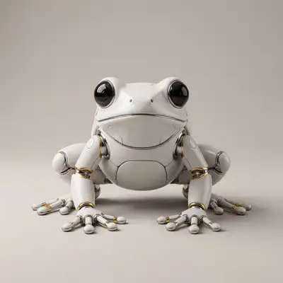 Futuristic Robotic Frog 3D Render