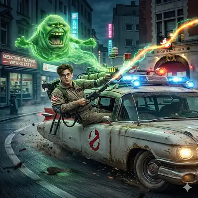 Concise Ghostbusters Movie Still (DALL-E 3)