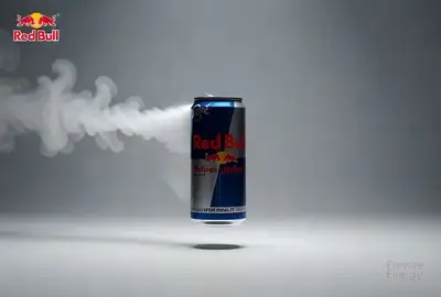 Surreal Minimalist Red Bull Print-Ad Animation