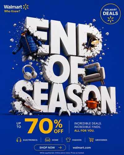 Scandinavian and convenience store retail campaign posters