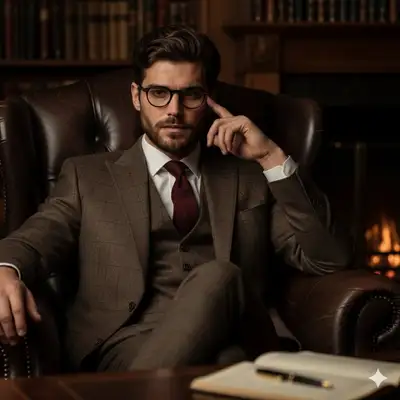 Cinematic Portrait of a Gentleman in Tweed