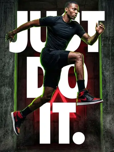 Male Athlete Neon Gym Sports Poster